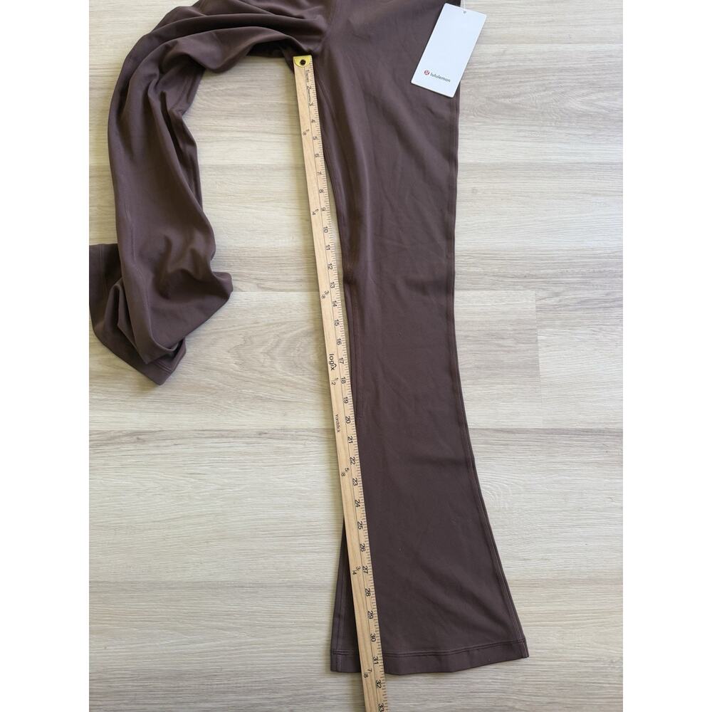 NWT Lululemon Align High Rise Mini Flare Pant 32 Java Brown Nulu Pants Size 6 - Picture 9 of 10